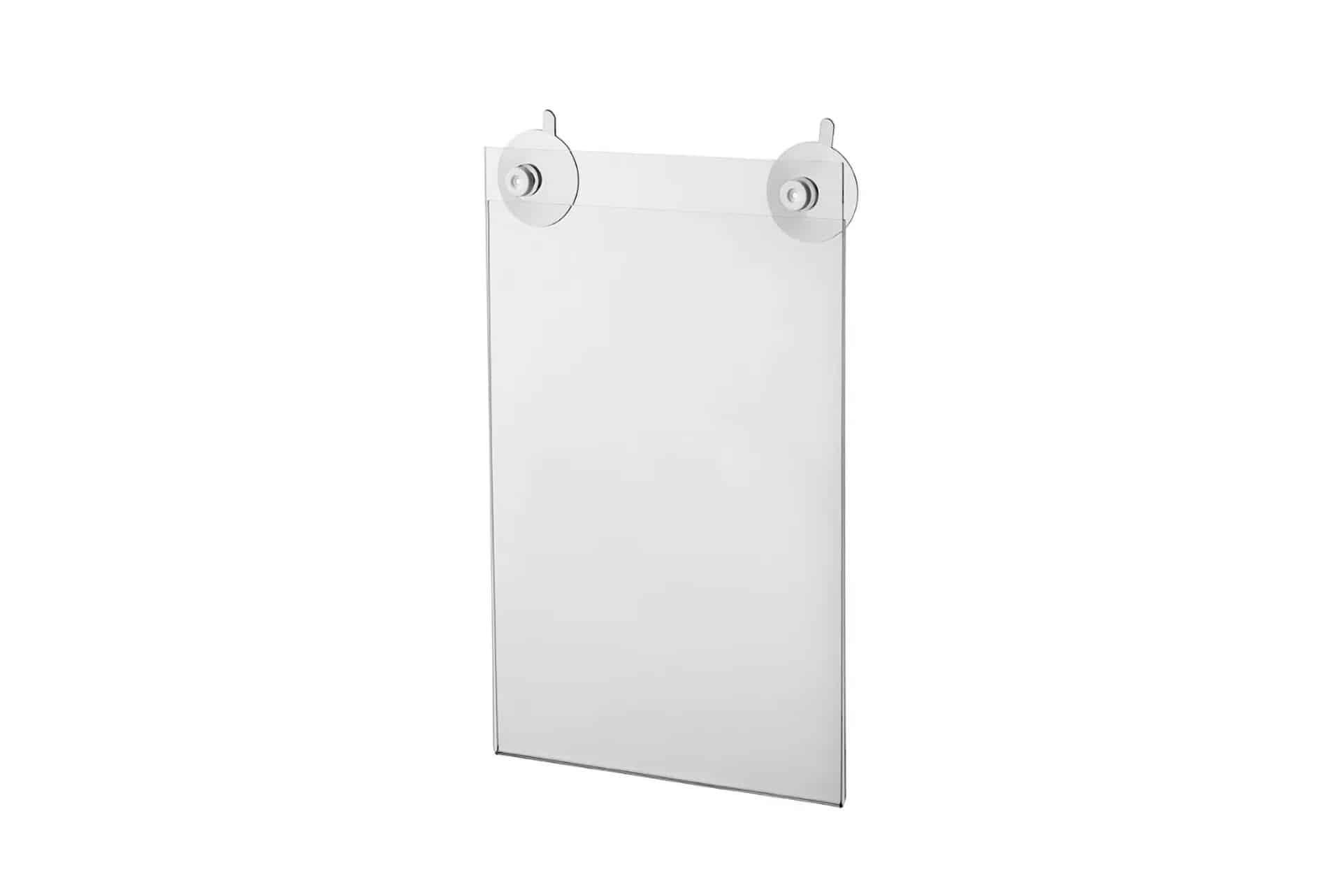 Acrylglastasche mit Saugnäpfen